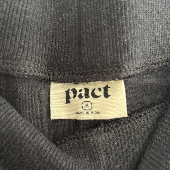 Pact Organic, charcoal Wide-Leg travel pants - Picture 3 of 3